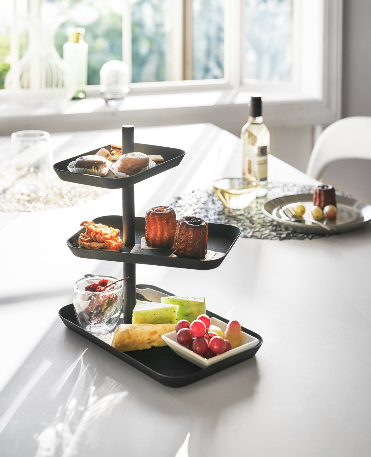 Serving Stand - Steel-Food Display-Parc Decor