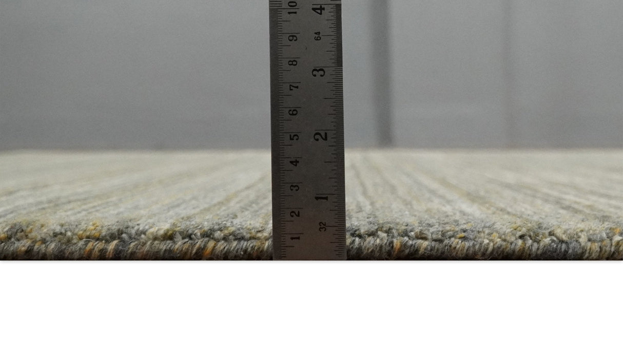 Shaded Beige Scandinavian 5x7 Blended Bamboo Silk Flatwoven Area Rug, Dinning, Kids Rug | HL45-Area Rug-Parc Decor