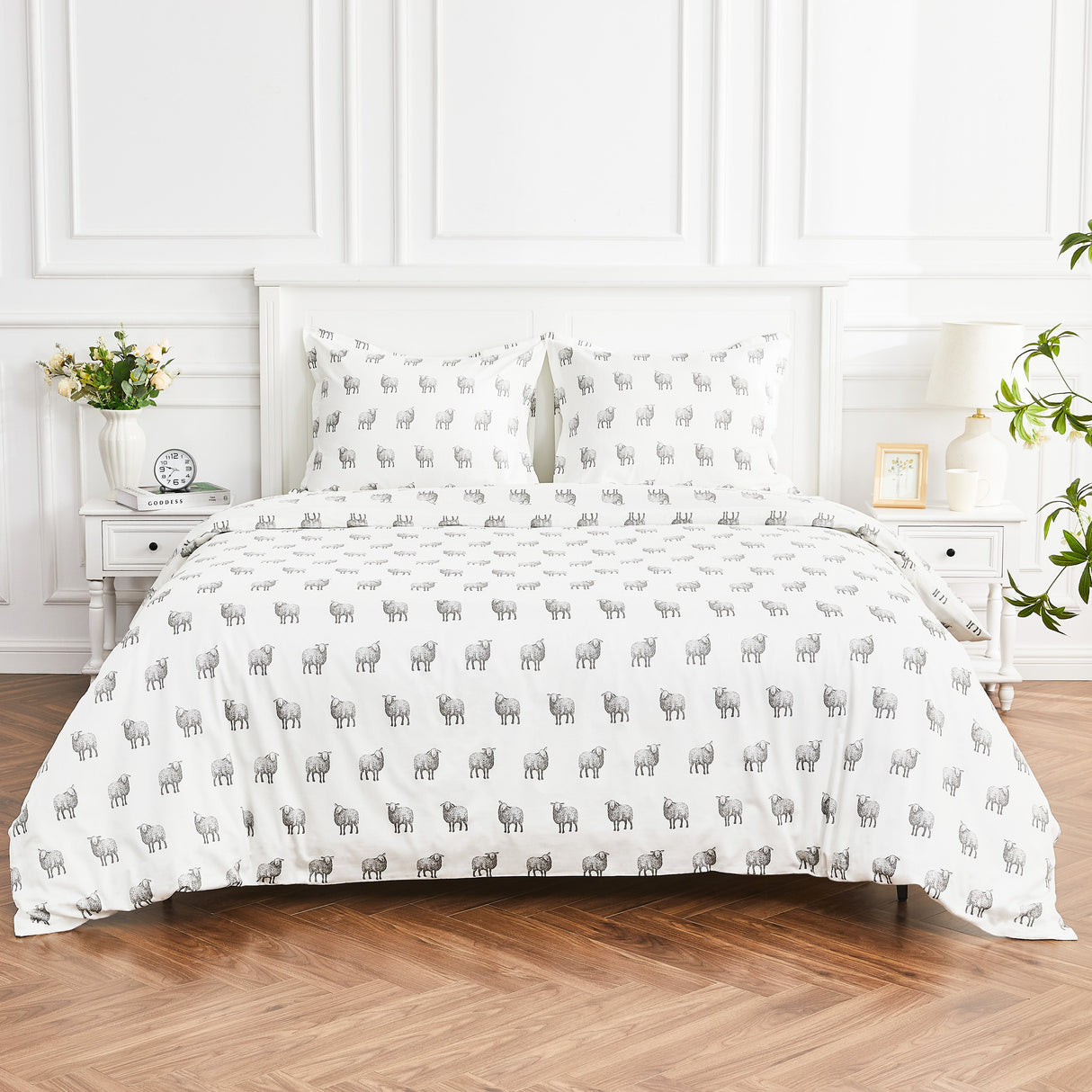 Sheep Printed Duvet Set-Duvets-Parc Decor