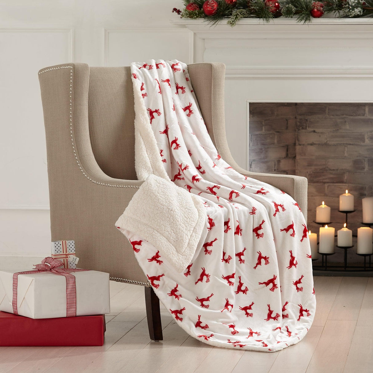 Sherpa Throw Blanket - Eve Collection-Blankets-Parc Decor