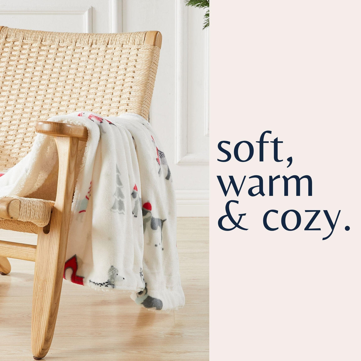 Sherpa Throw Blanket - Eve Collection-Blankets-Parc Decor