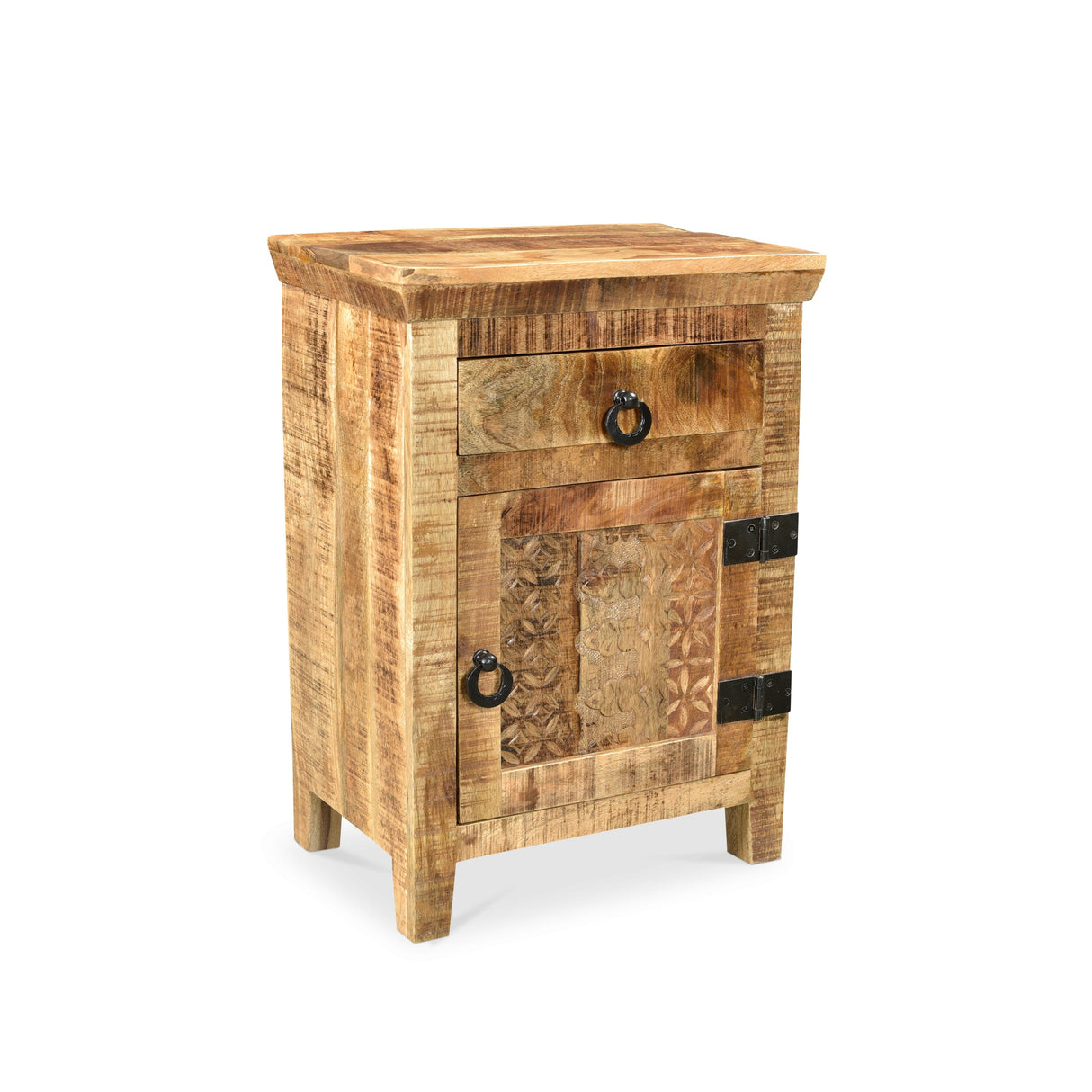 Side Mango Wood Cabinet-End table-Parc Decor