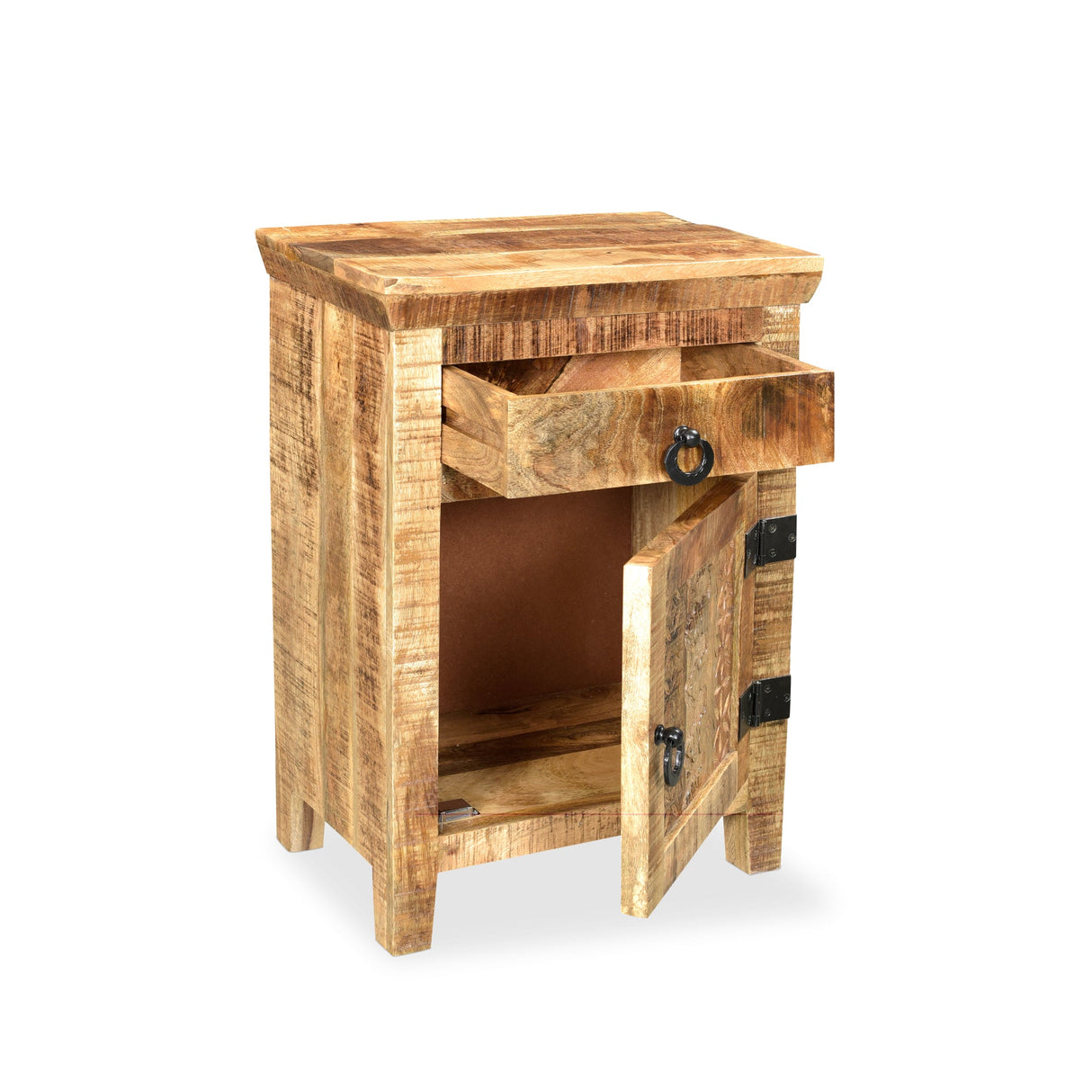 Side Mango Wood Cabinet-End table-Parc Decor