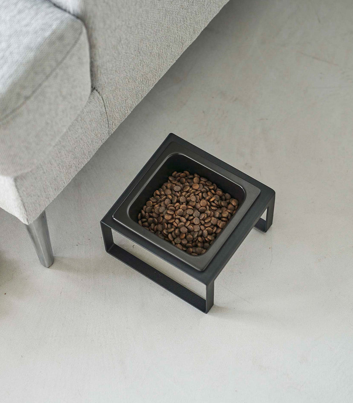 Single Pet Food Bowl - Tall - Steel + Ceramic-Pets-Parc Decor