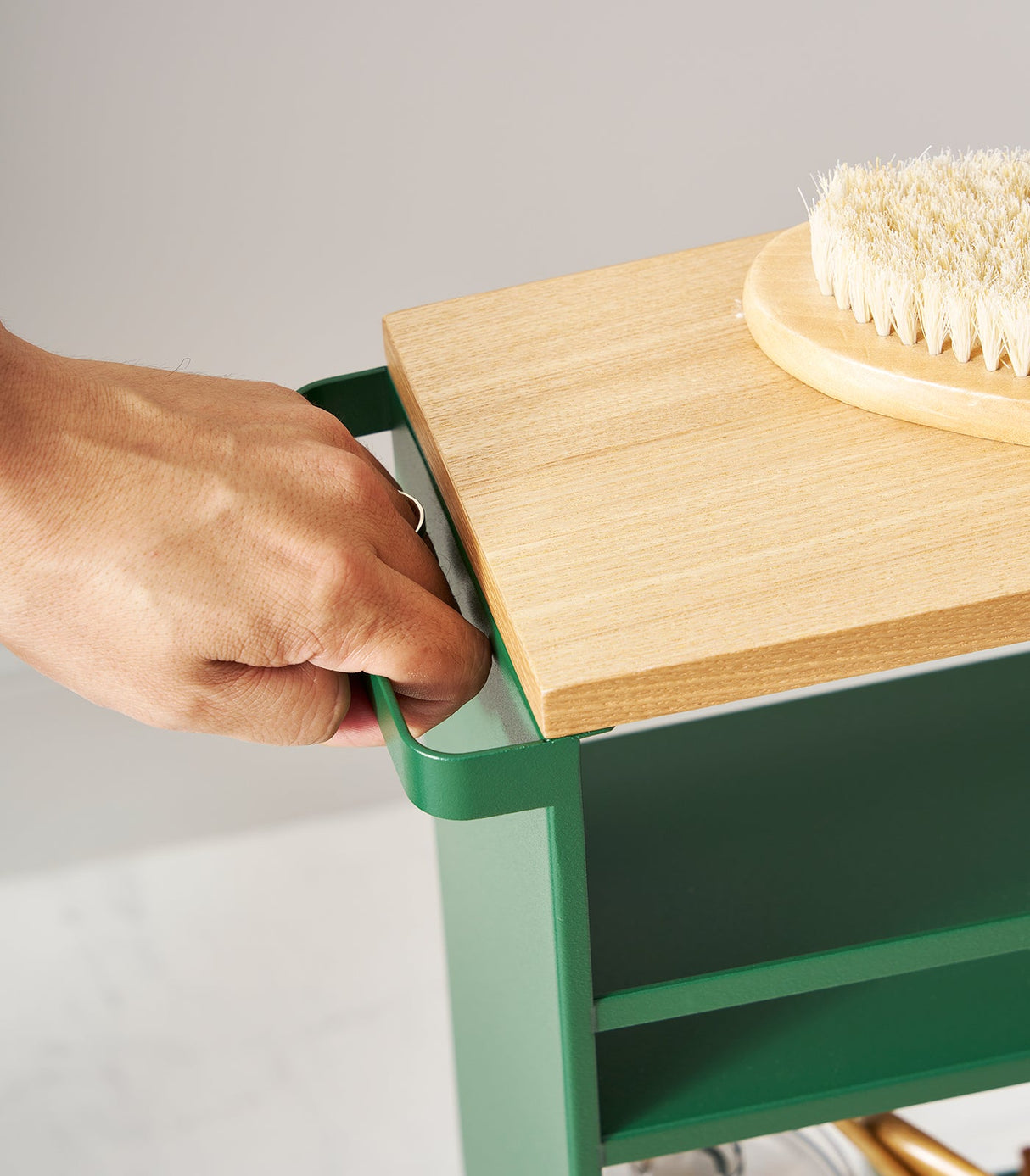 Slim Storage Cart (32" H) - Steel-Rolling Carts-Parc Decor