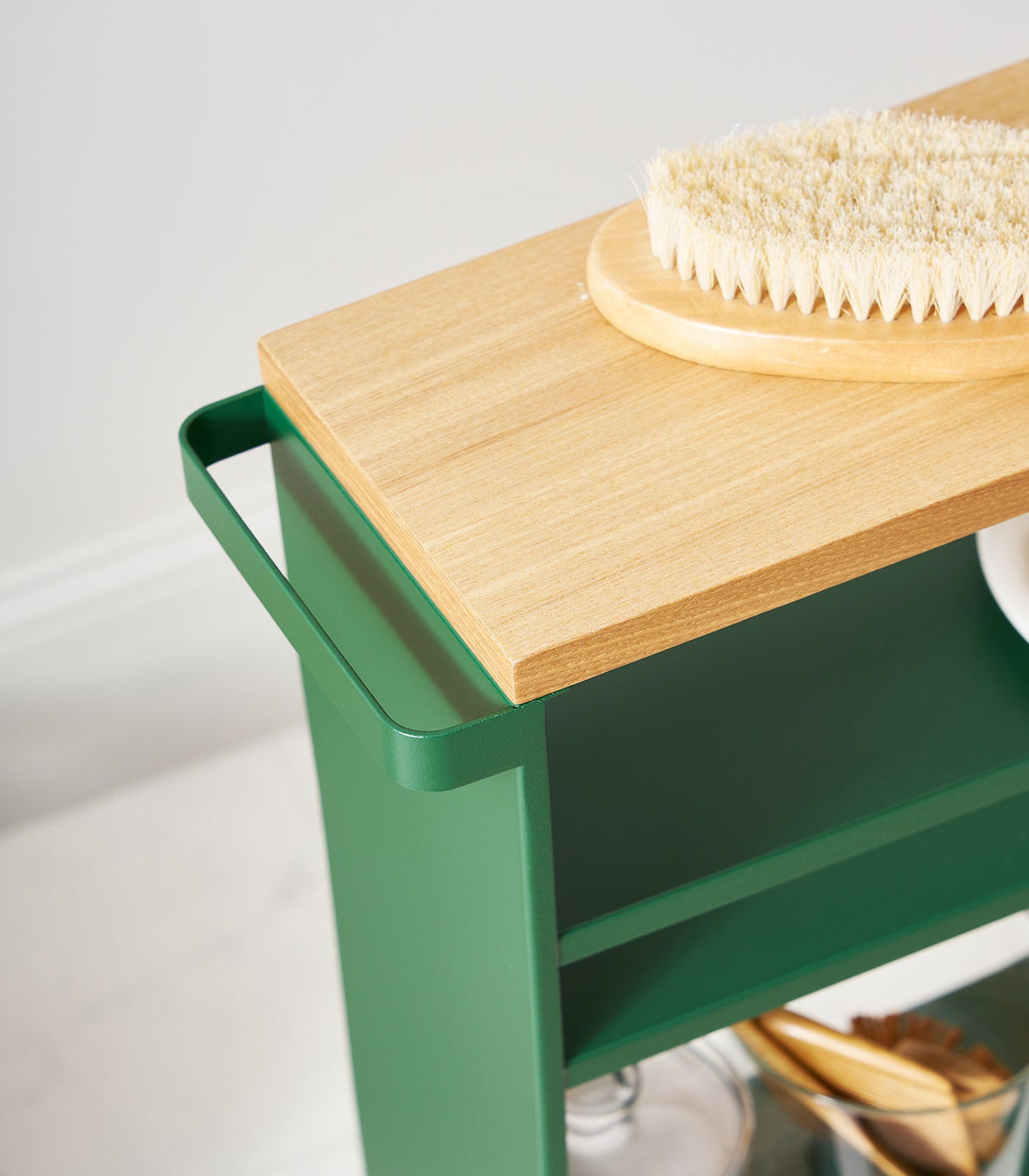 Slim Storage Cart (32" H) - Steel-Rolling Carts-Parc Decor