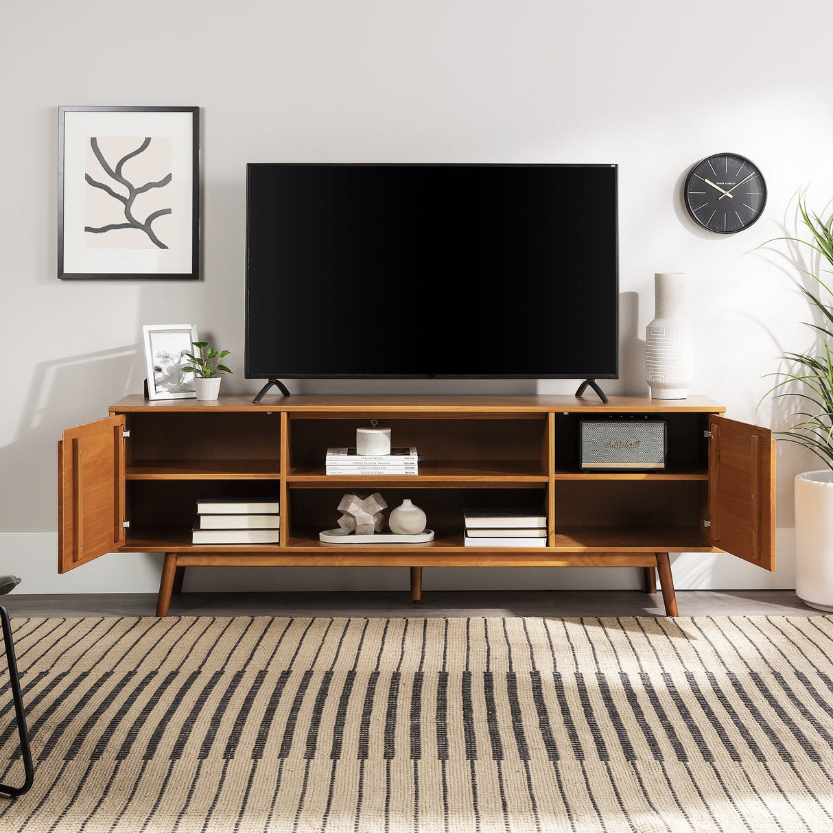 Sloane Adair Solid Wood TV Stand-Entertainment-Parc Decor