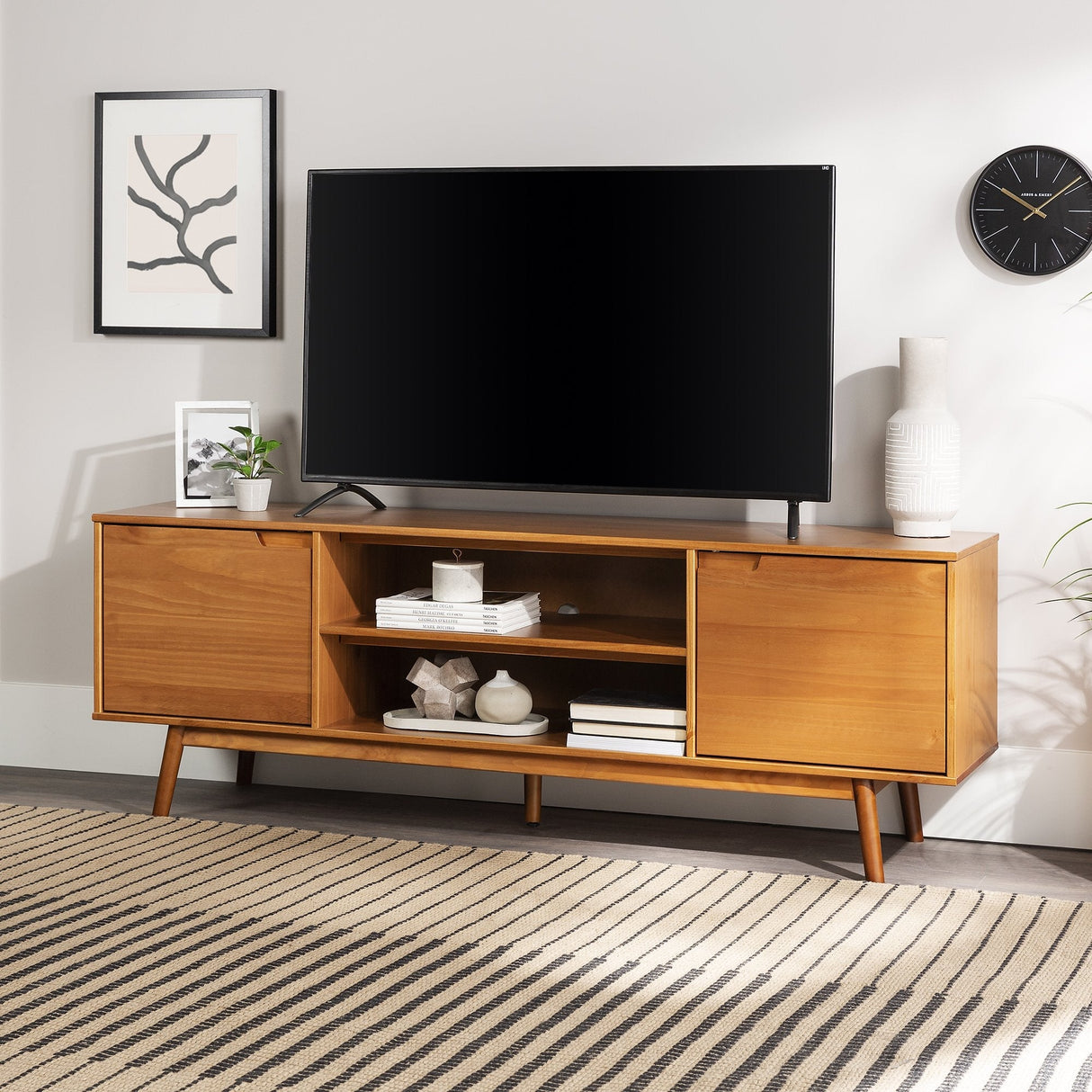 Sloane Adair Solid Wood TV Stand-Entertainment-Parc Decor