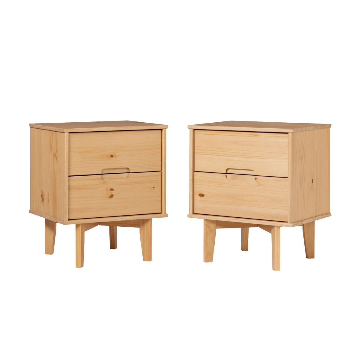 Sloane Mid Century Modern Solid Wood Nightstand-Bedroom-Parc Decor