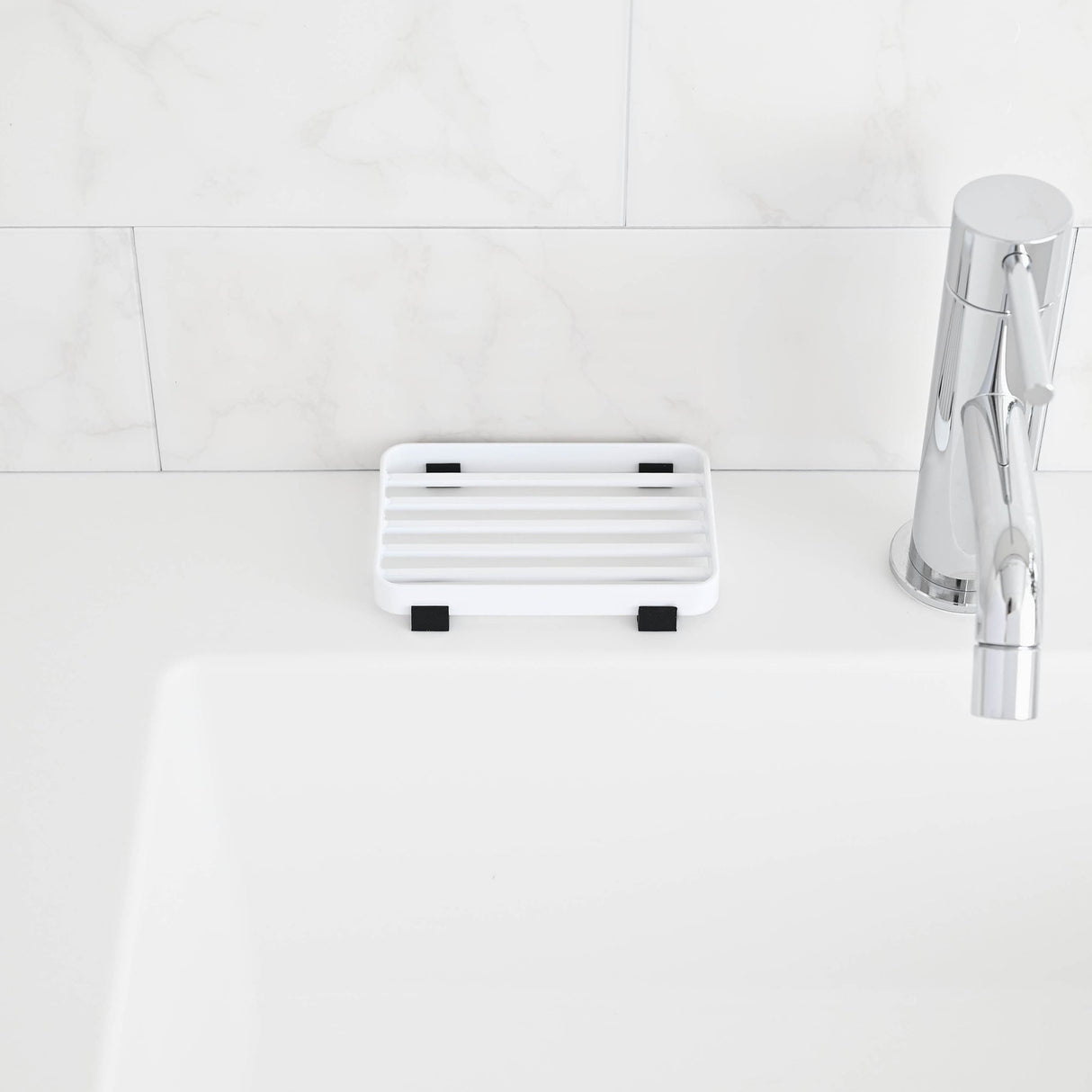 Slotted Soap Tray - Steel