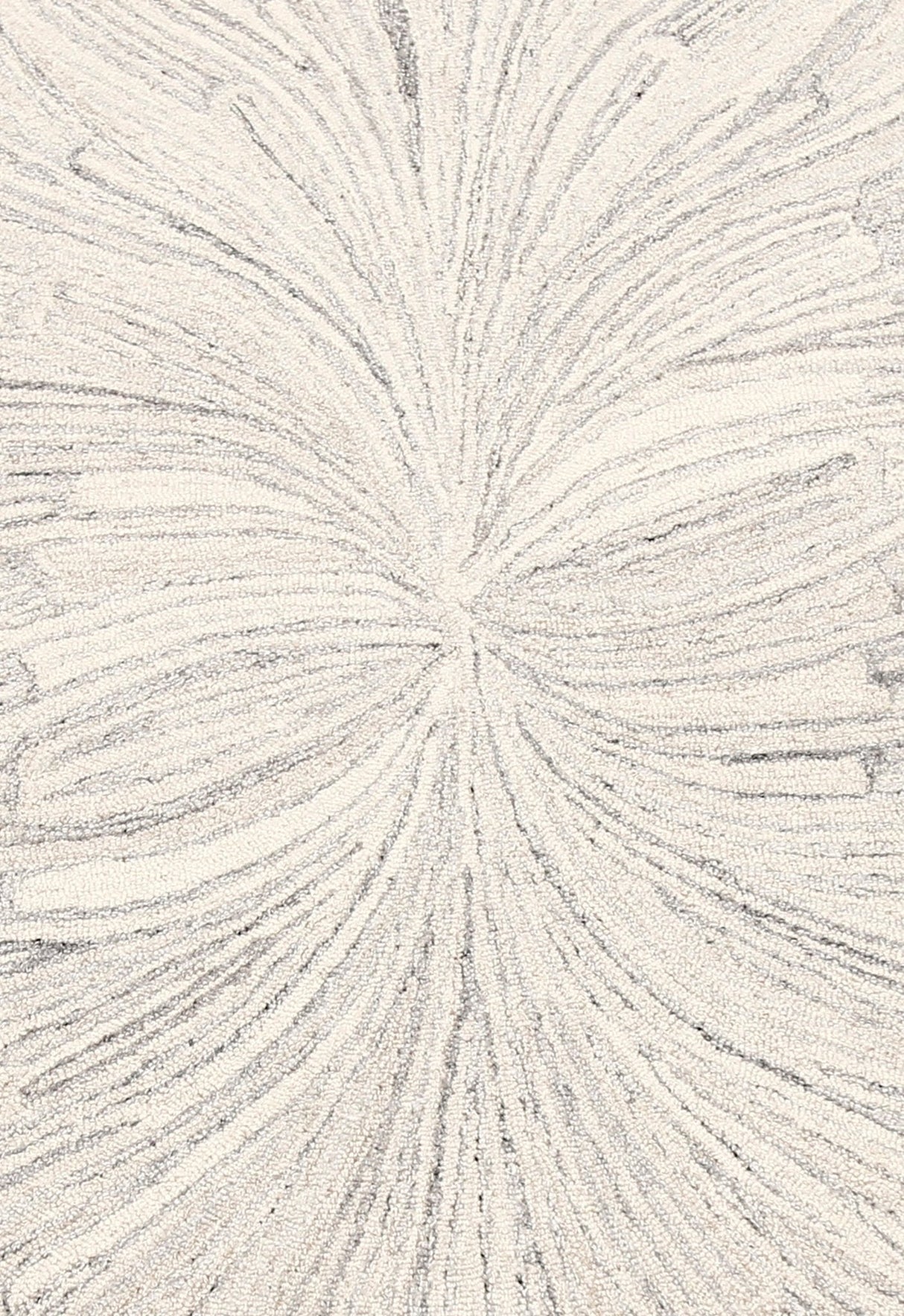 Snow Bloom Beige Hand Tufted 5x7 Wool Area Rug