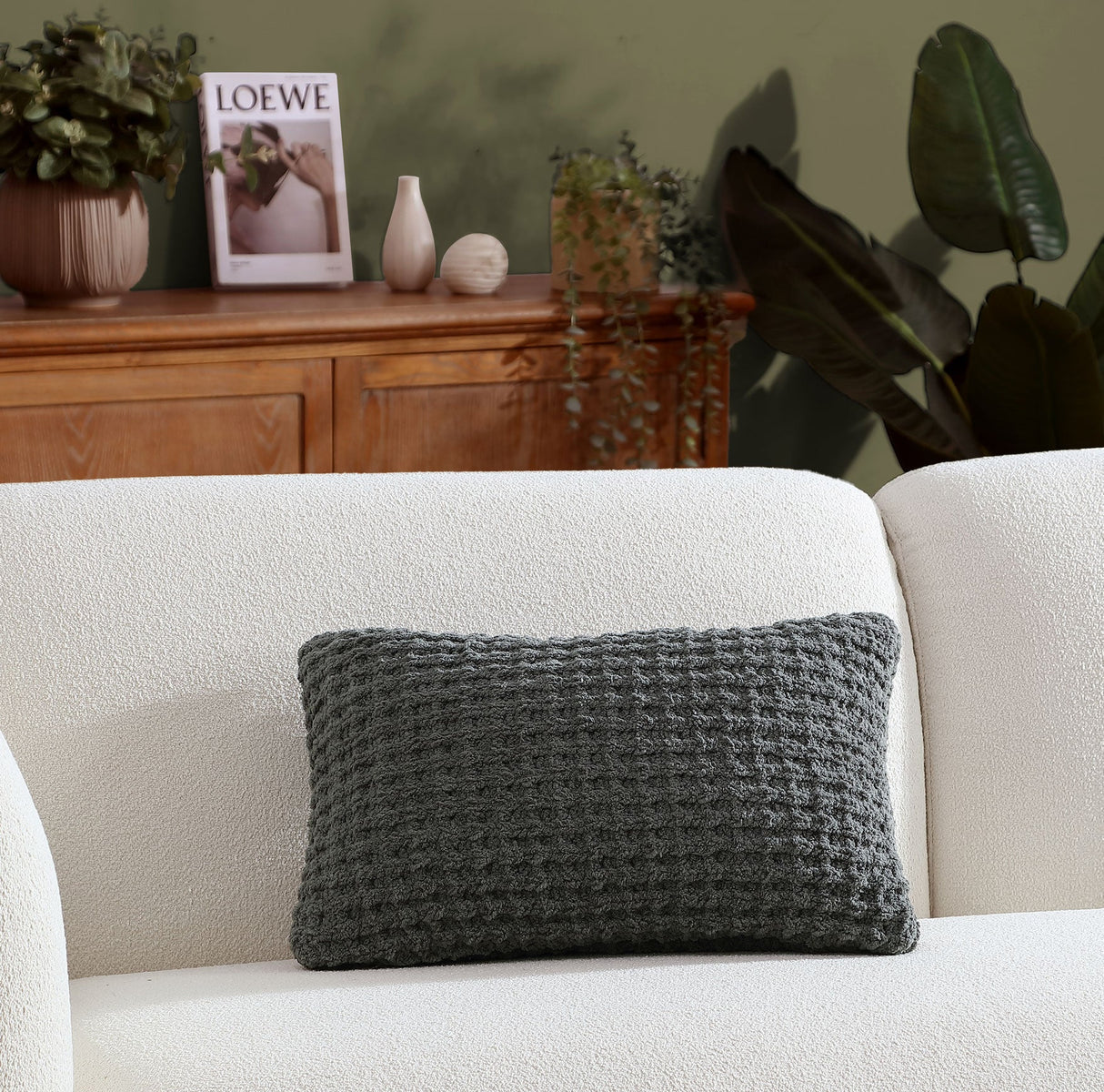 Snug Waffle Mini Pillow-Pillows-Parc Decor