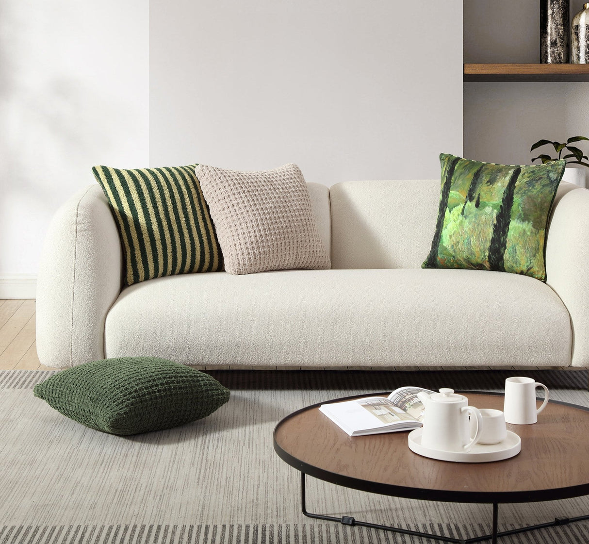 Snug Waffle Throw Pillow-Pillows-Parc Decor