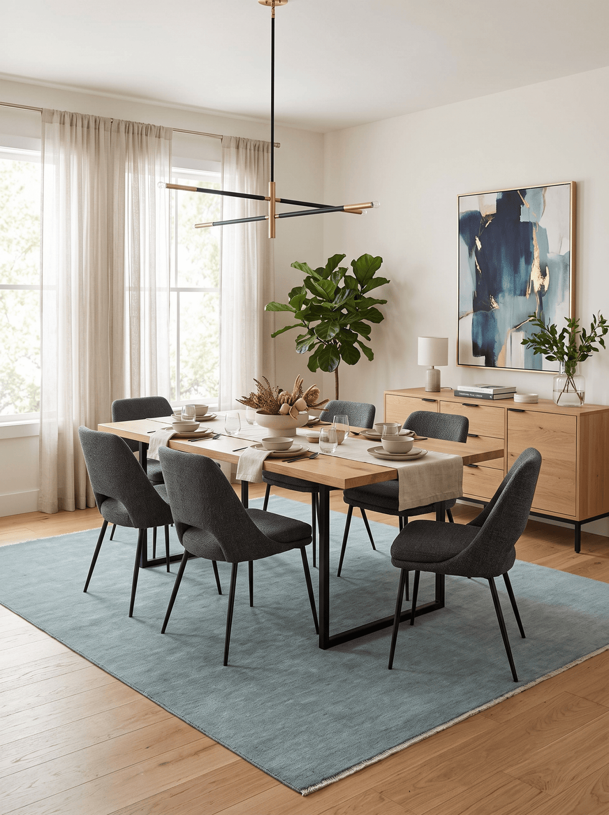 Solid Gray Hand knotted Modern look Custom Made wool Area Rug