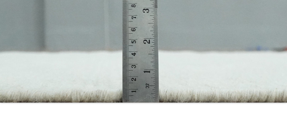 Solid Ivory White Hand made Dari Multi size 5x8, 5x7 and 8x11 Area Rug, Layering, Kids Rug | SOL7