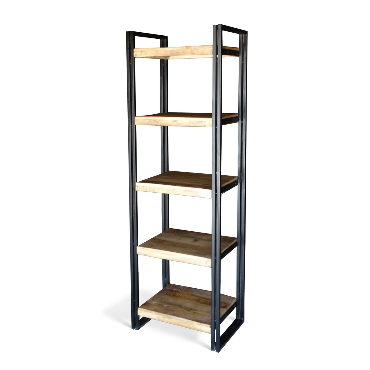 Solid Mango Wood Tall Bookcase-Bookcases-Parc Decor