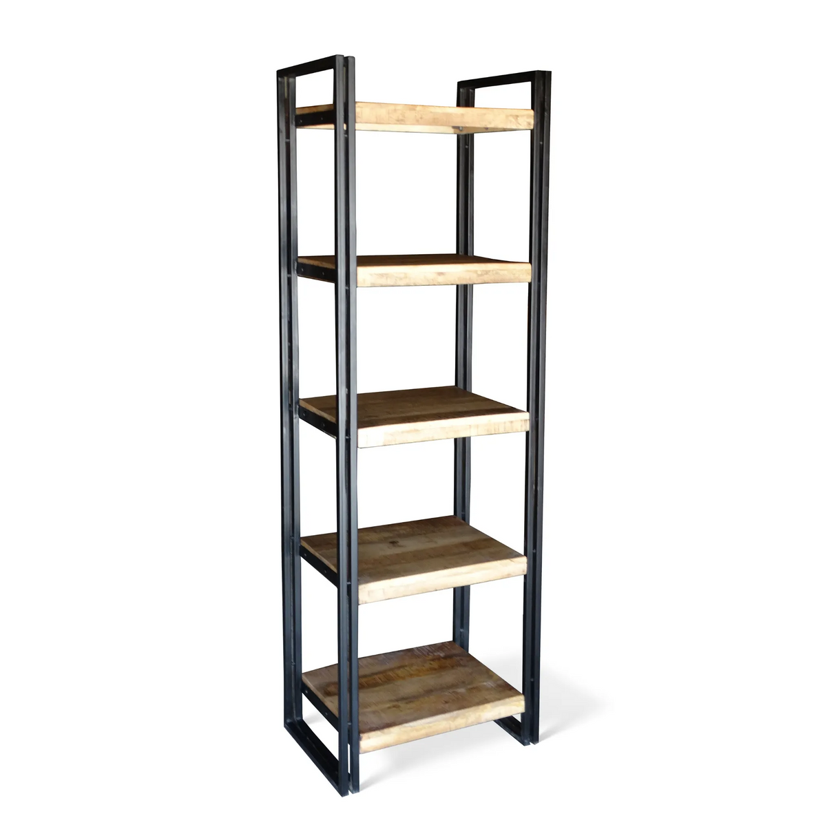 Solid Mango Wood Tall Bookcase-Bookcases-Parc Decor