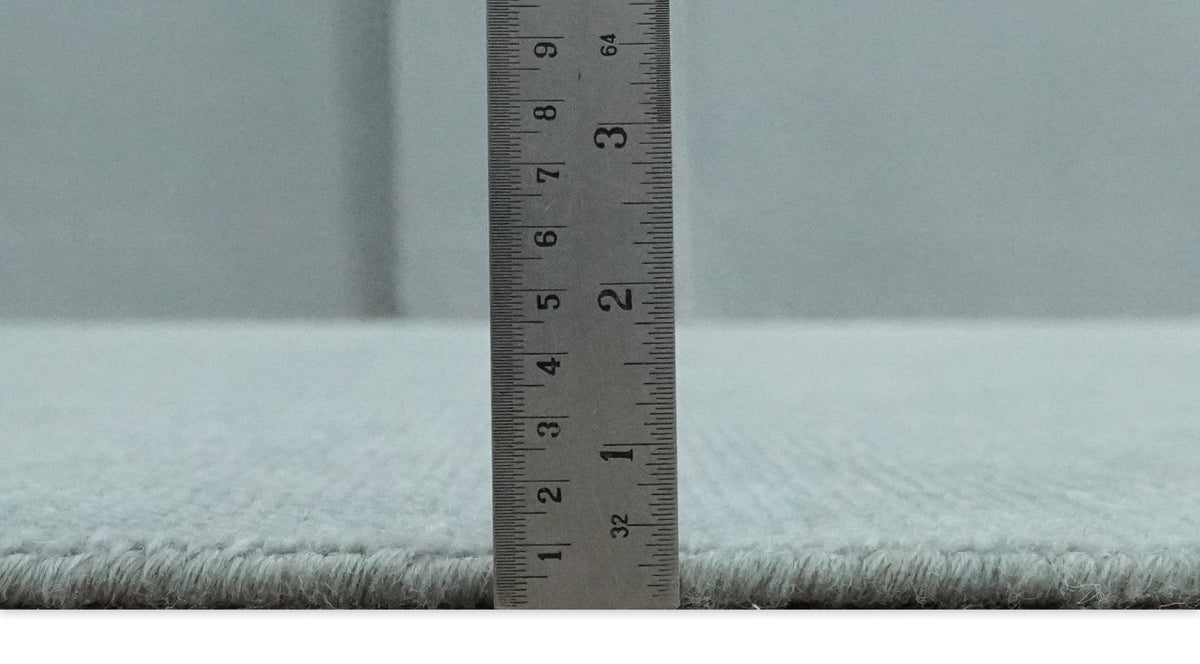 Solid Plain Gray Hand knotted Modern look 8x10 wool Area Rug