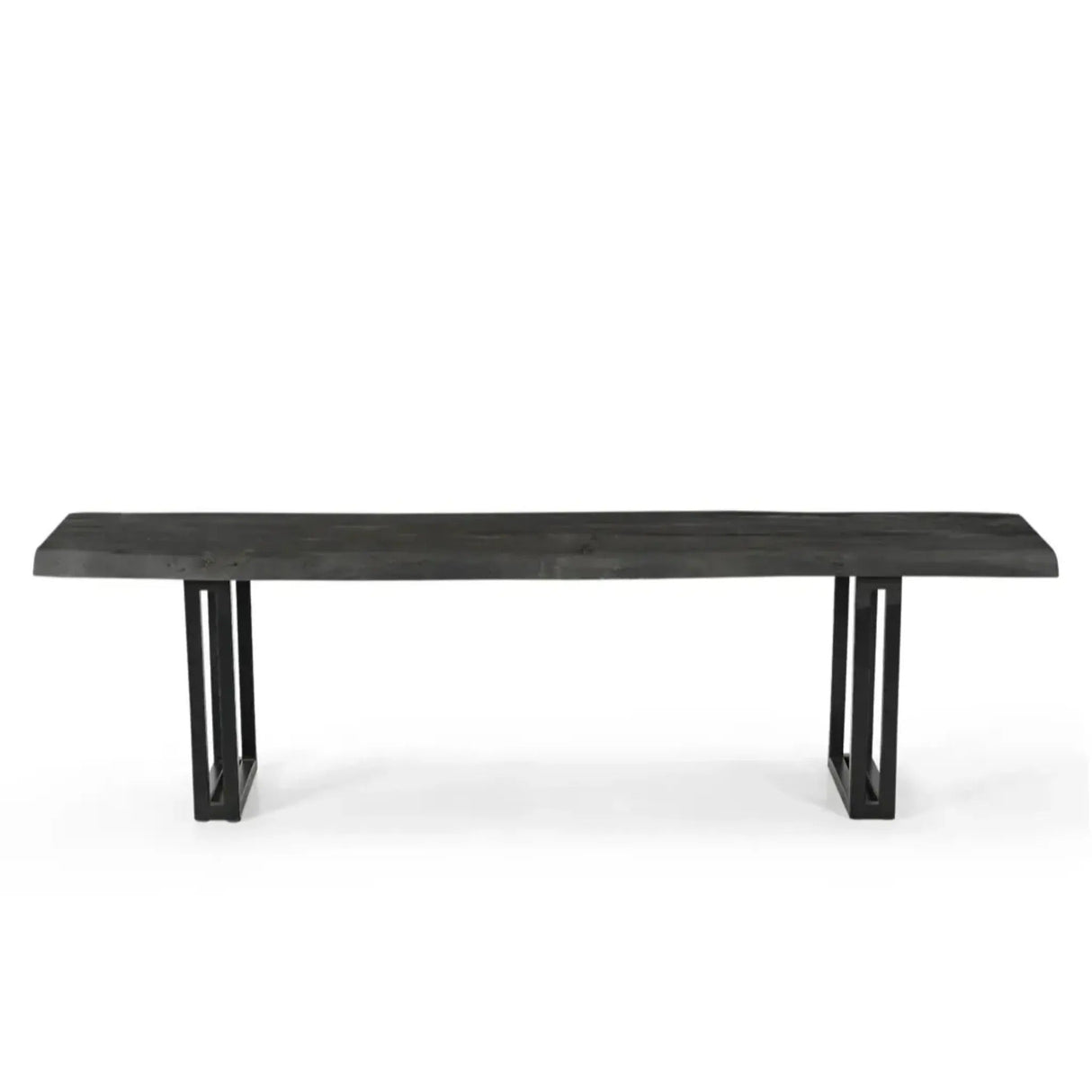 Sparrow Solid Wood Dining Bench - Gray-Dining Table-Parc Decor