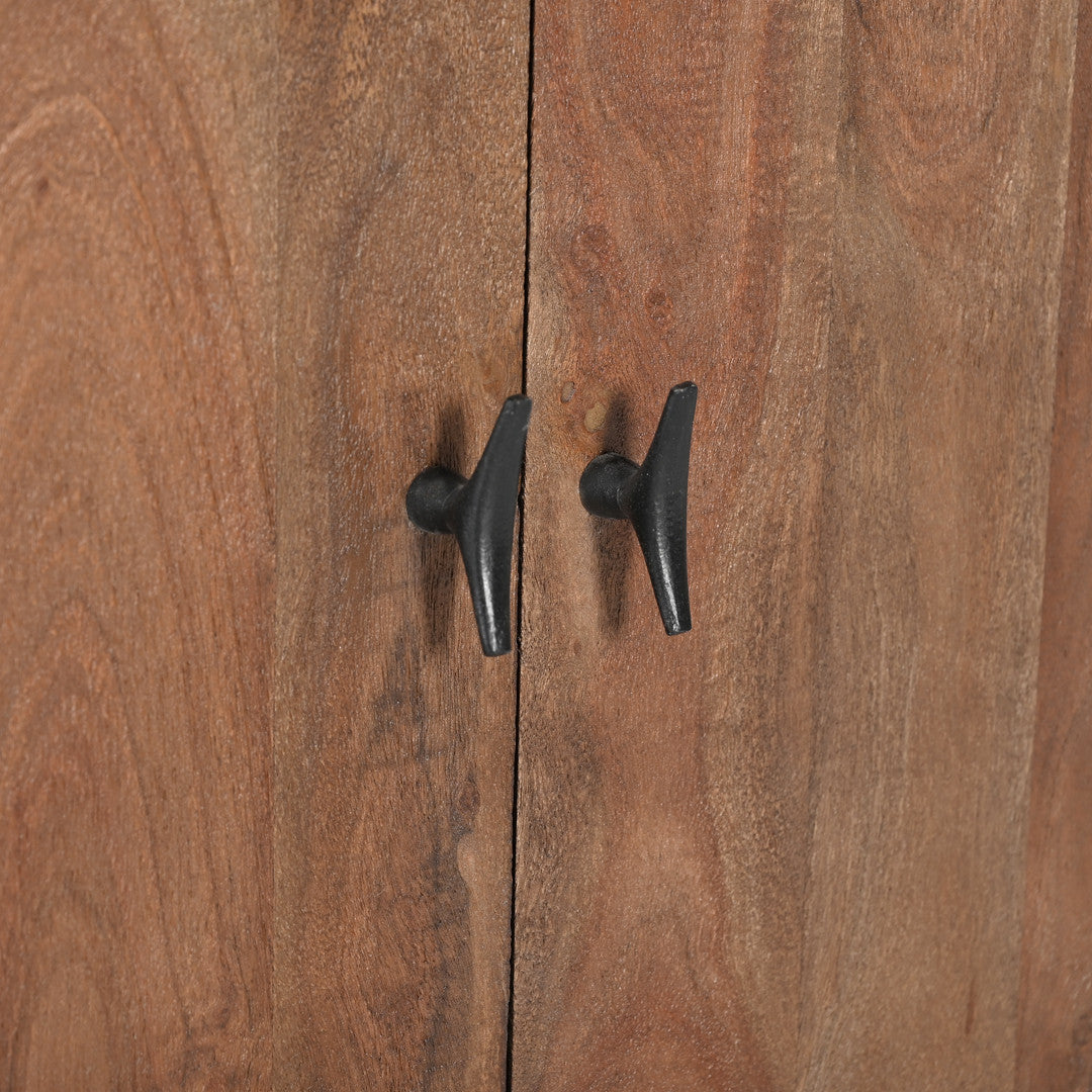 Sparrow Solid Wood Media Console - Brown-Sideboard-Parc Decor