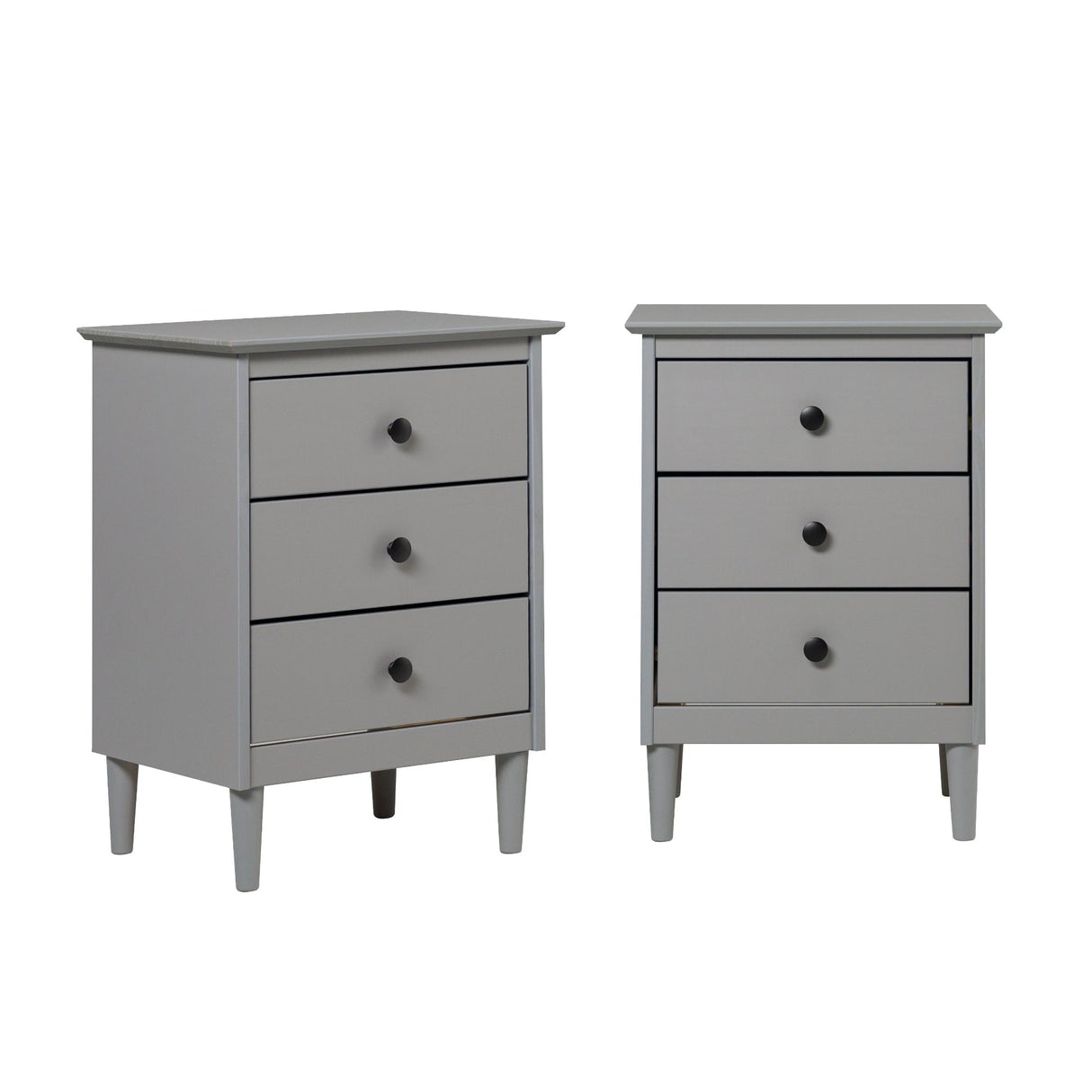 Spencer Solid Transitional Wood Nightstand-Bedroom-Parc Decor