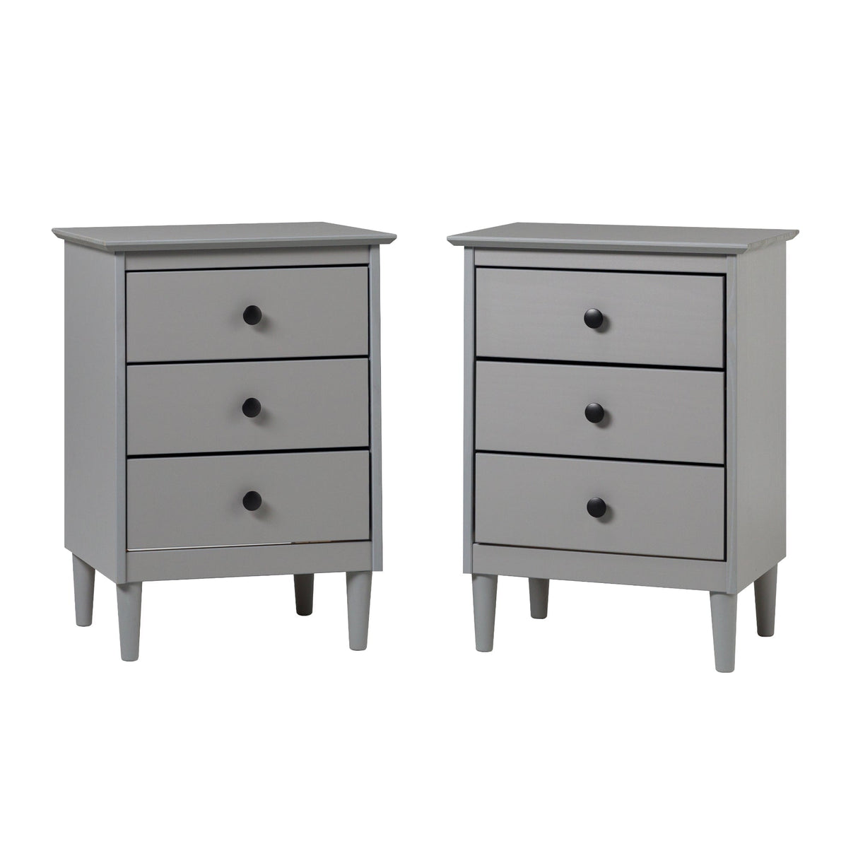 Spencer Solid Transitional Wood Nightstand-Bedroom-Parc Decor