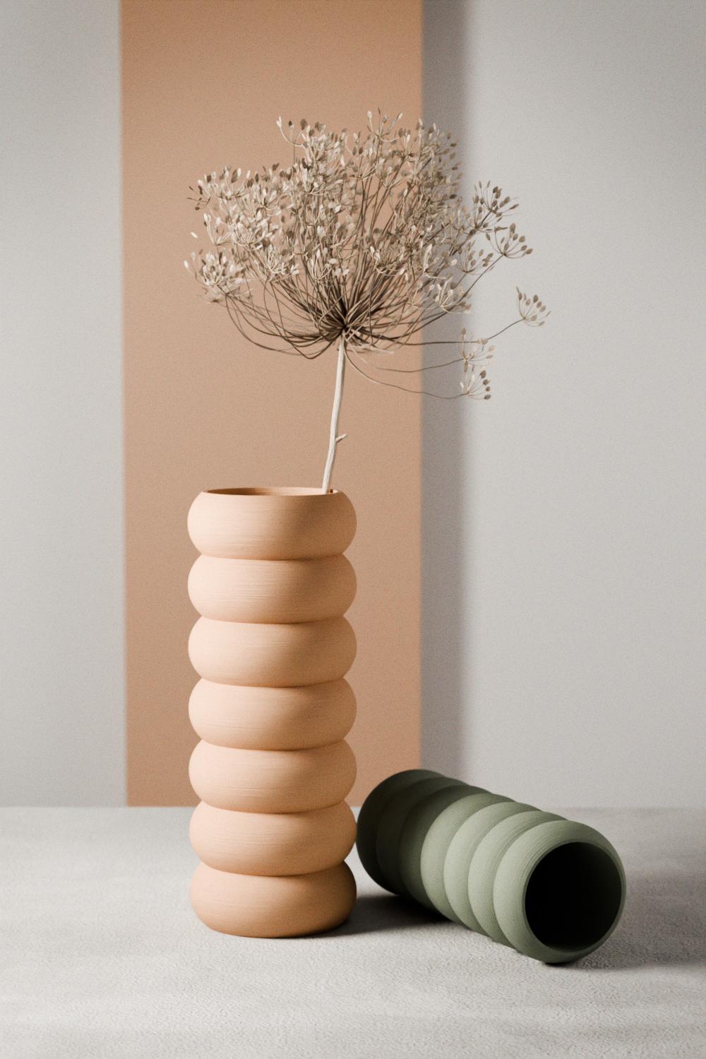 Stacked Vase-Vase-Parc Decor