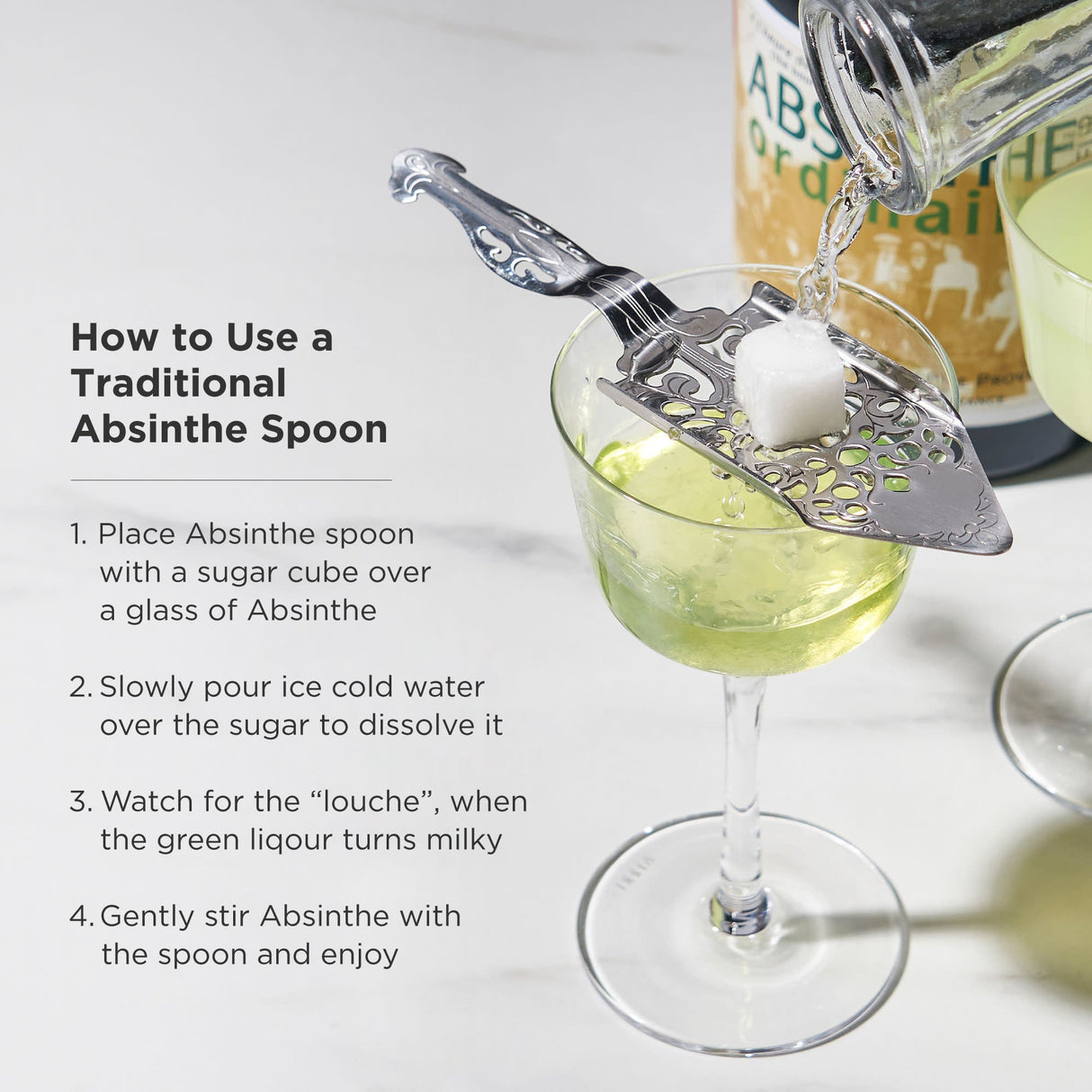 Stainless Steel Absinthe Spoon-product_type::garnishing_tools-Parc Decor
