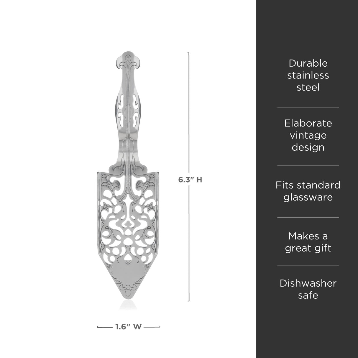 Stainless Steel Absinthe Spoon-product_type::garnishing_tools-Parc Decor