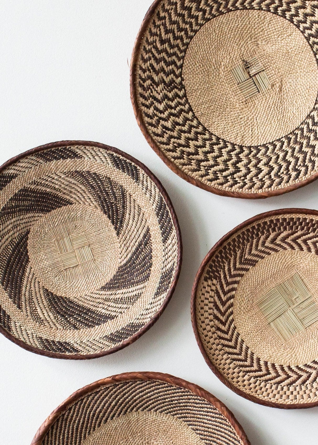 Statement Binga Patterned Wall Hanging Basket-Wall Décor-Parc Decor