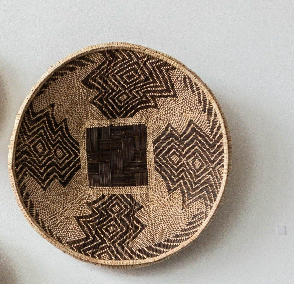 Statement Zambian Plateau African Wall Decor Basket-Wall Basket-Parc Decor