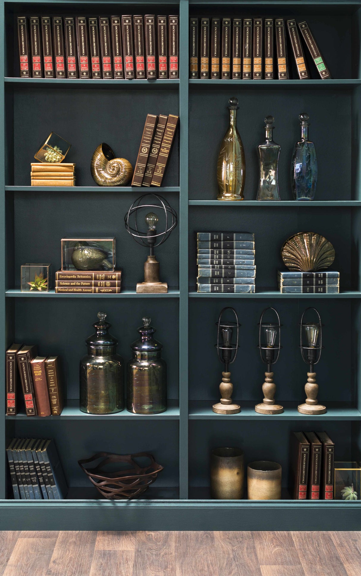 Stewartville Green Etched Glass Jar-Decor-Parc Decor