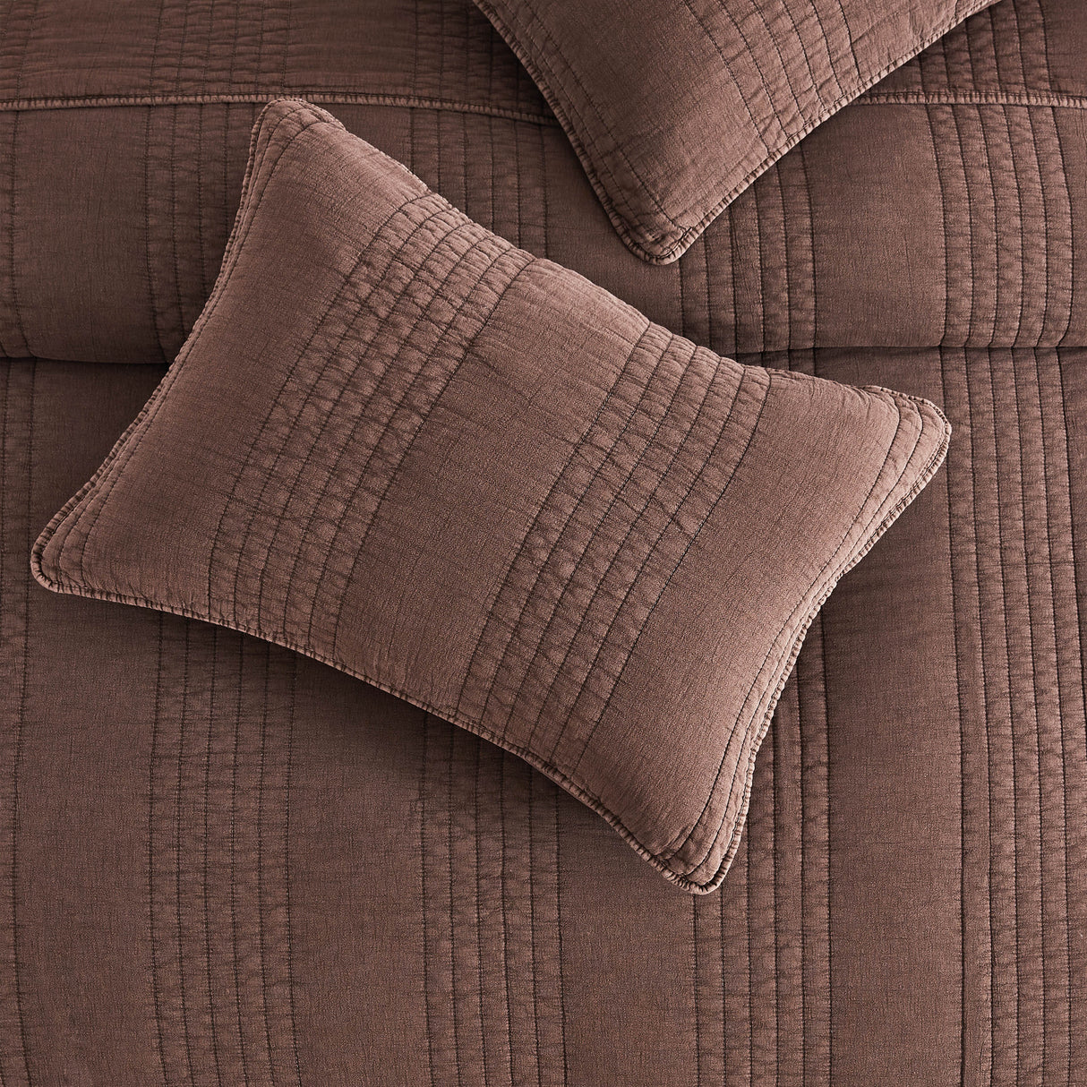 Stonewashed Cotton Quilt Set