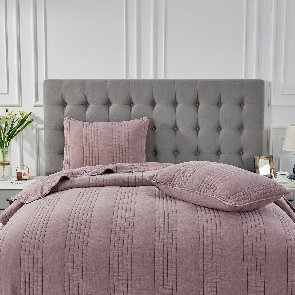 Stonewashed Cotton Quilt Set-Quilt-Parc Decor