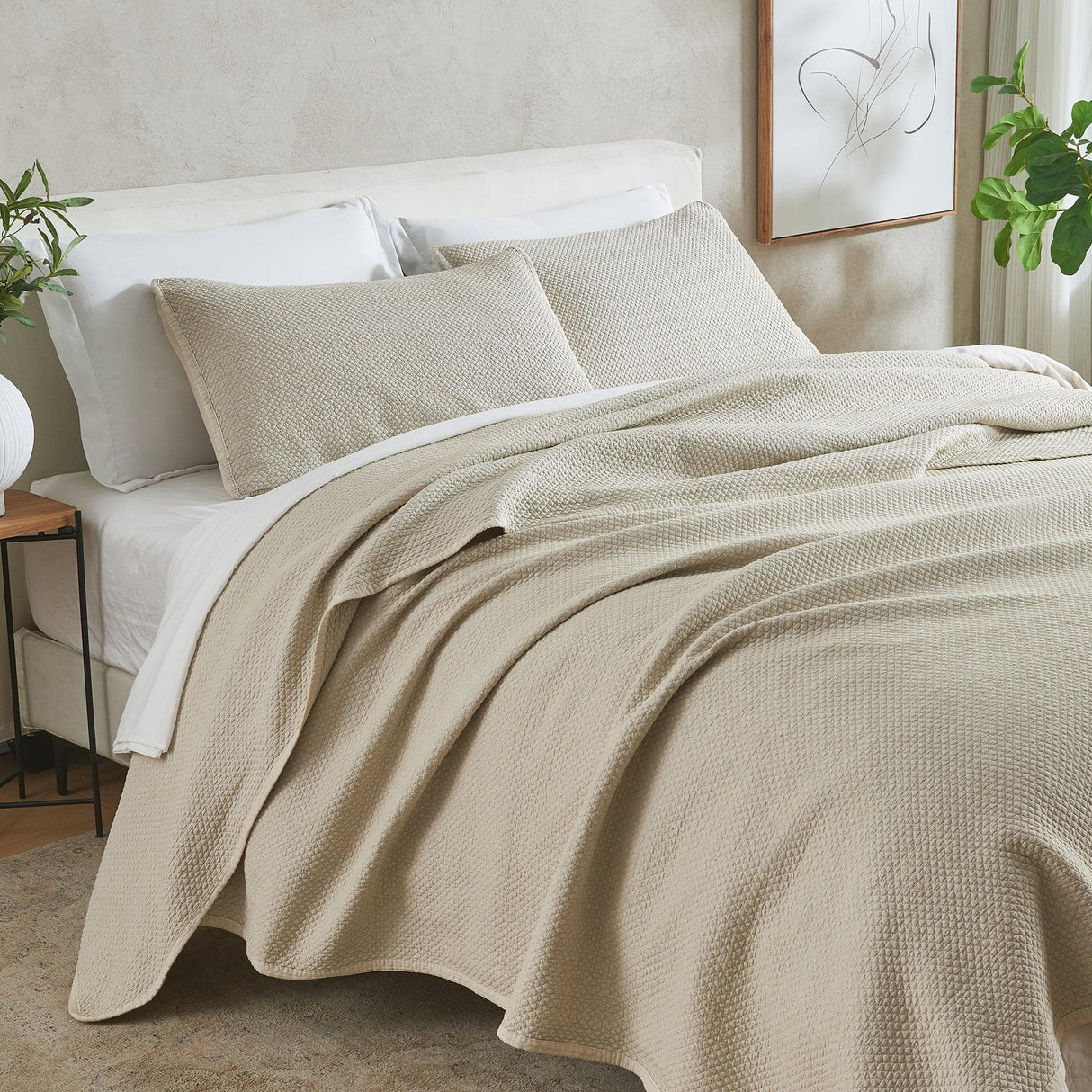Stonewashed Relaxed Quilt Set - Vittoria Collection-Quilts & Comforters-Parc Decor