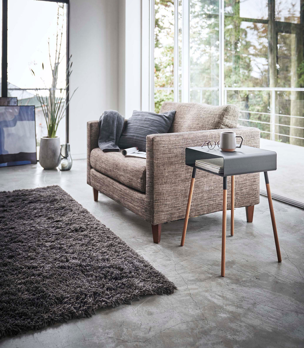 Storage Table - Tall (23" H) - Steel + Wood