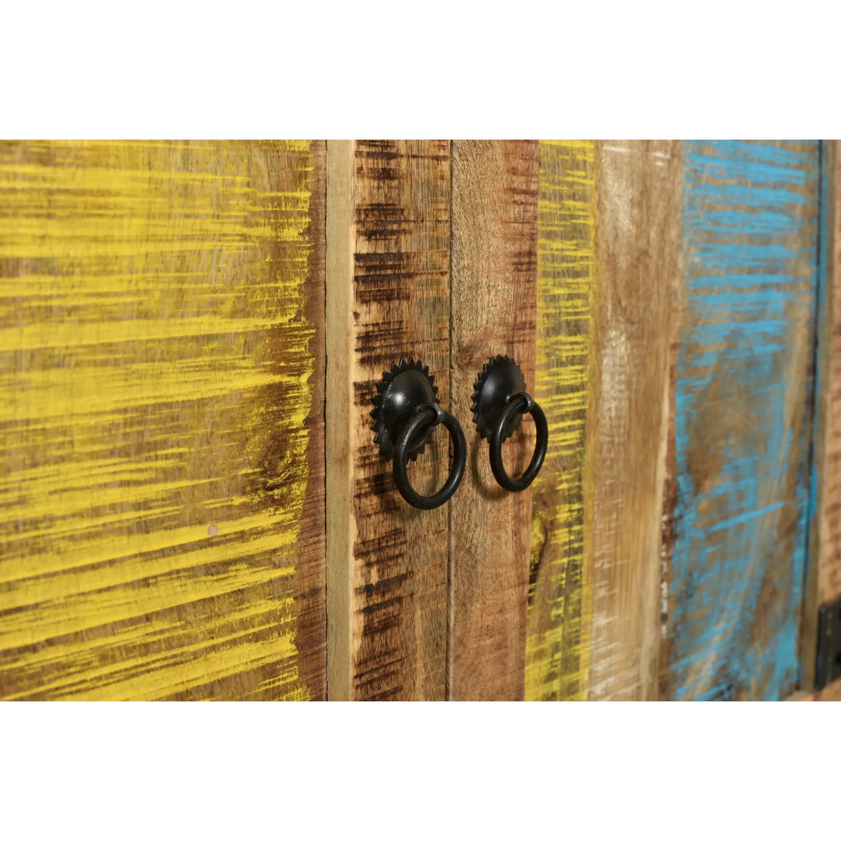 Suman Solid Mango Wood 2 Door Sideboard-Sideboard-Parc Decor