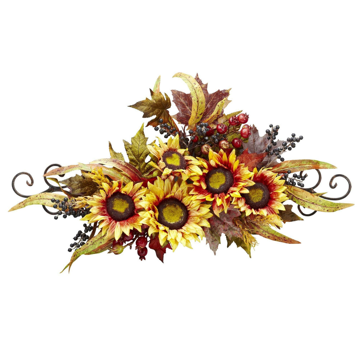 Sunflower Swag w/Metal Frame-Swag-Parc Decor