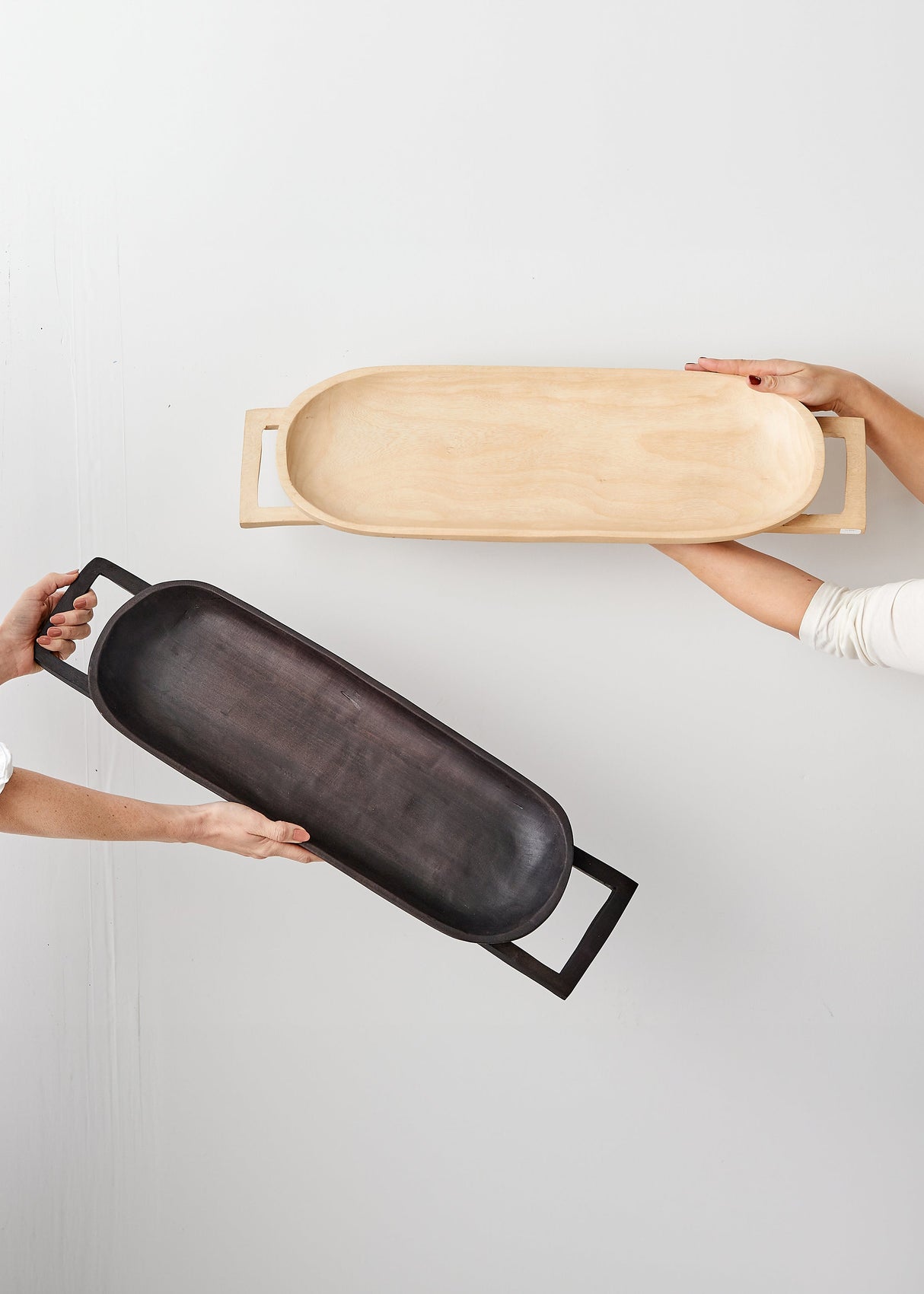 Swazi Long Wooden Serving Tray-Décor Collection-Parc Decor