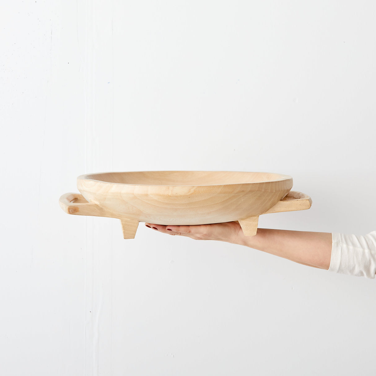 Swazi Round Wood Serving Platter-Décor-Parc Decor