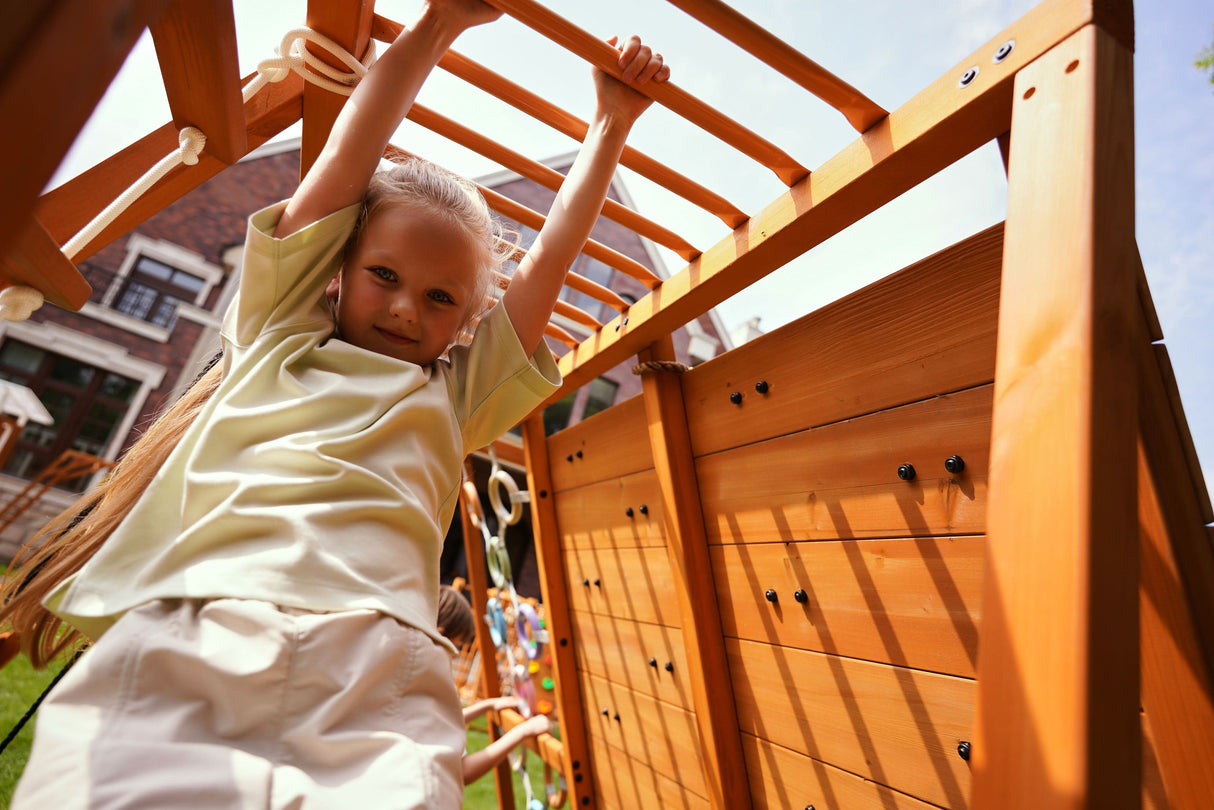 Sycamore Backyard Climbing Set – 2 Swings, Trapeze Bar & Outdoor Fun-Outdoor-Parc Decor