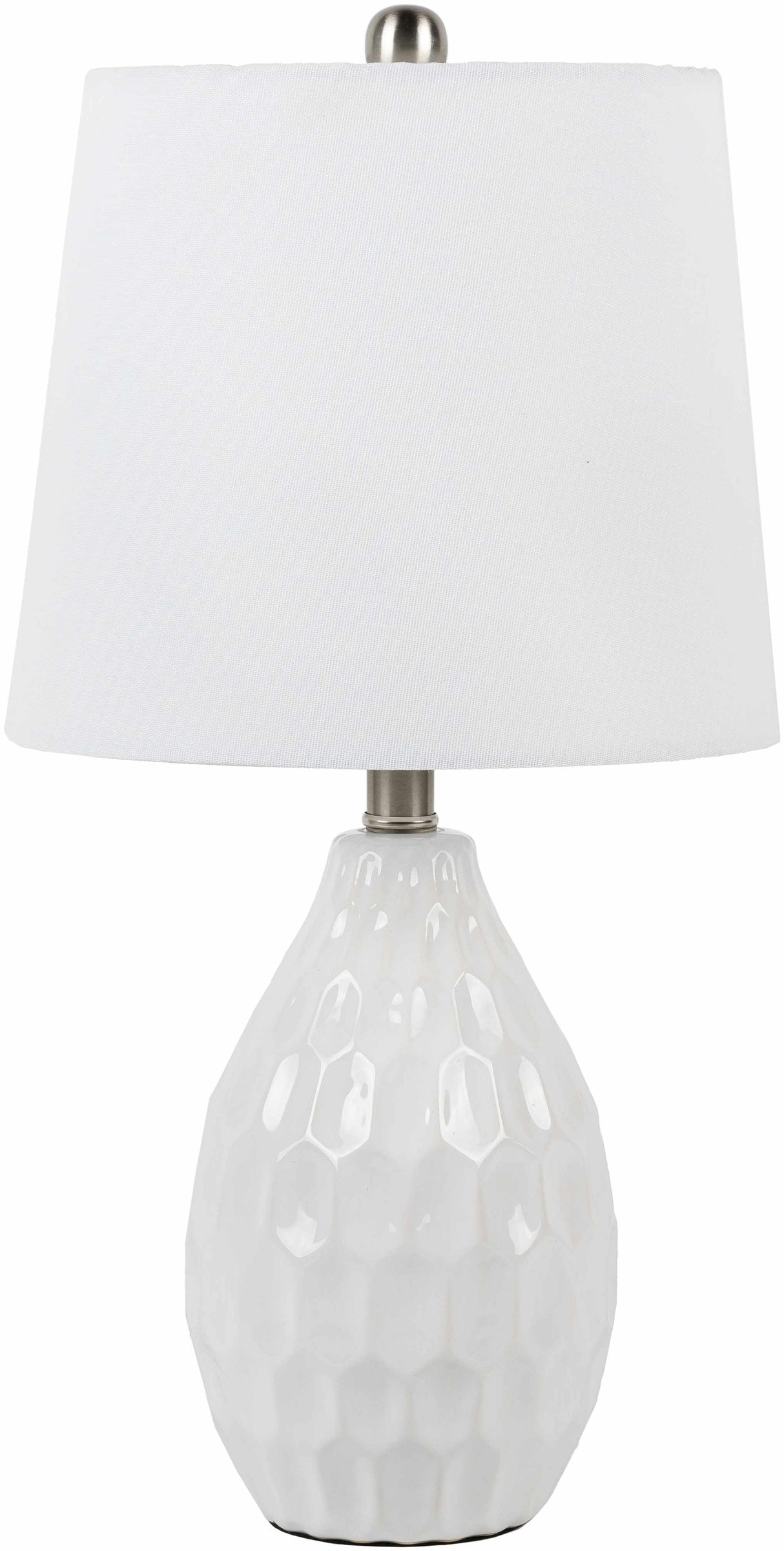 Taguig White Ceramic Table Lamp-Lighting-Parc Decor