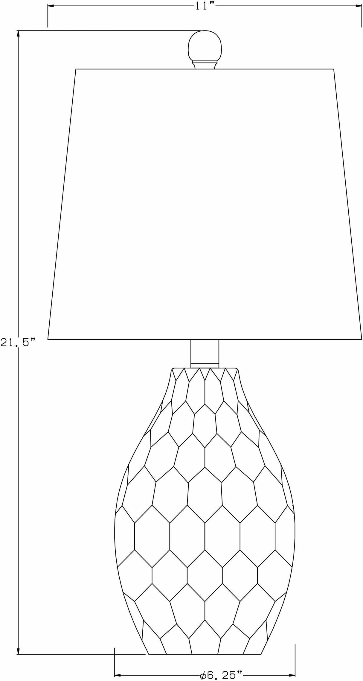 Taguig White Ceramic Table Lamp-Lighting-Parc Decor