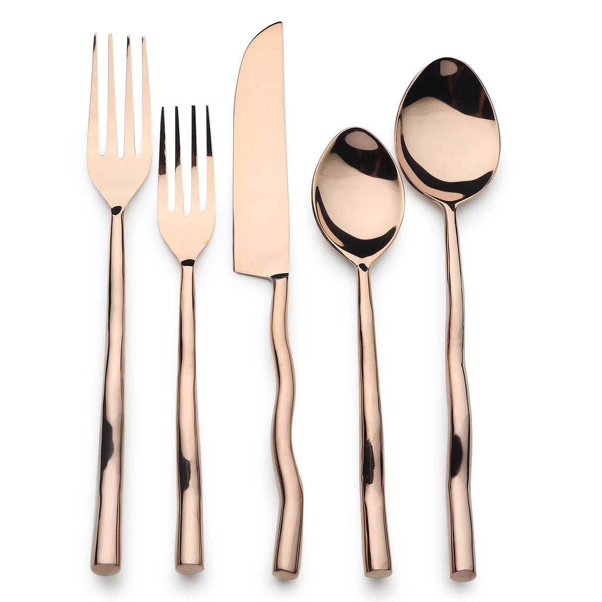 Tedpole PVD Flatware, 5-Pc. Place Setting-flatware set-Parc Decor