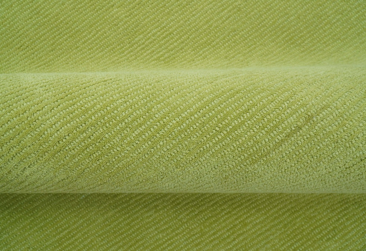 Terra Custom Made Modern Solid Design Green Hand Tufted Wool Rug