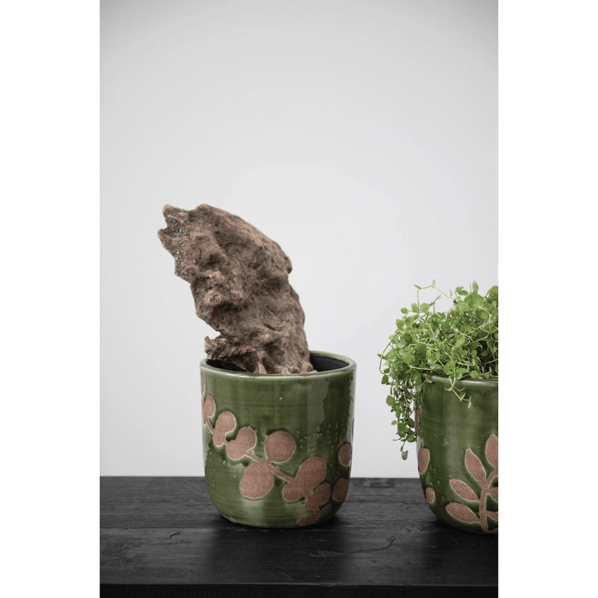 Terracotta Planter in Foliage Print, 2 Styles-Planters-Parc Decor