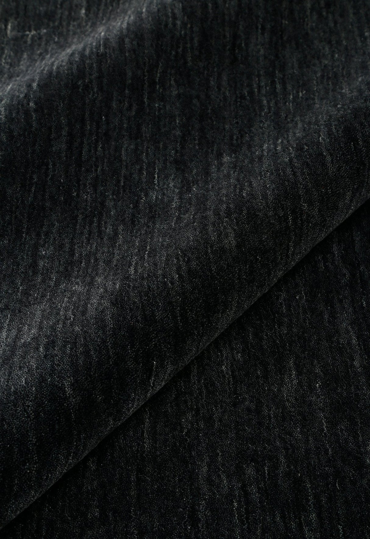 Terrain Hand Loomed Modern Charcoal Solid Design Wool Area Rug