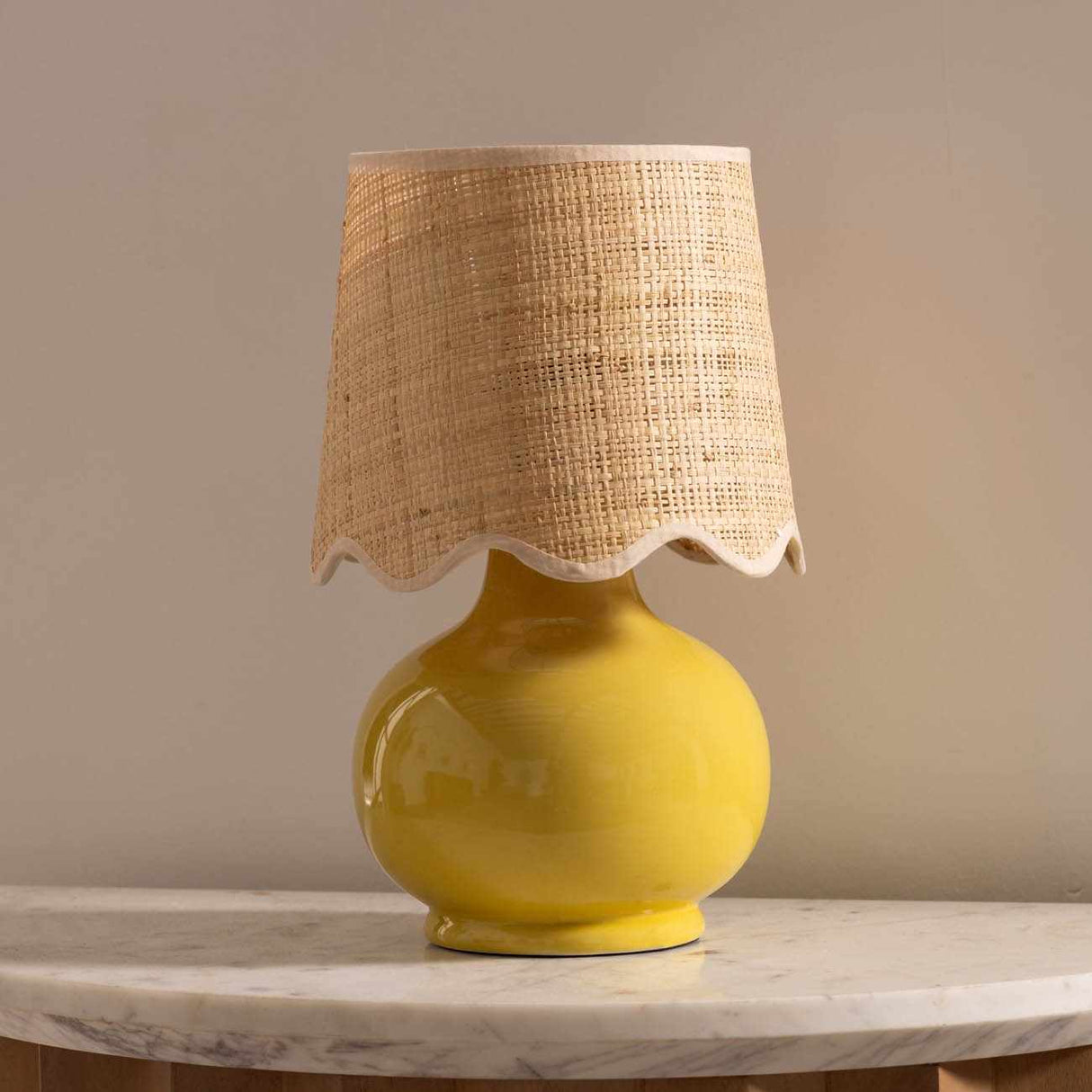 Theisseil Yellow Table Lamp-Lighting-Parc Decor