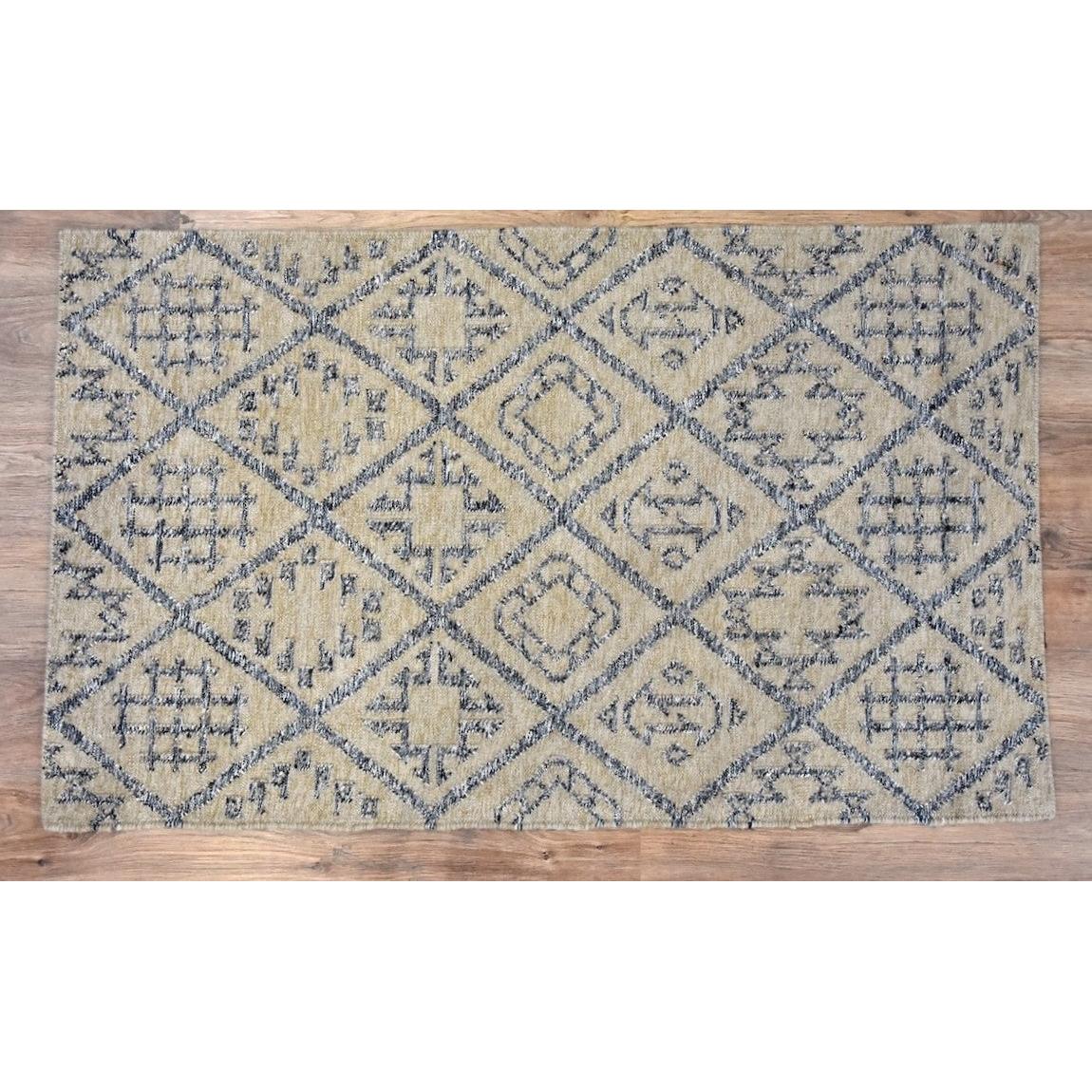 Timbergirl Kilim Craft Grey Wool Handmade Rug