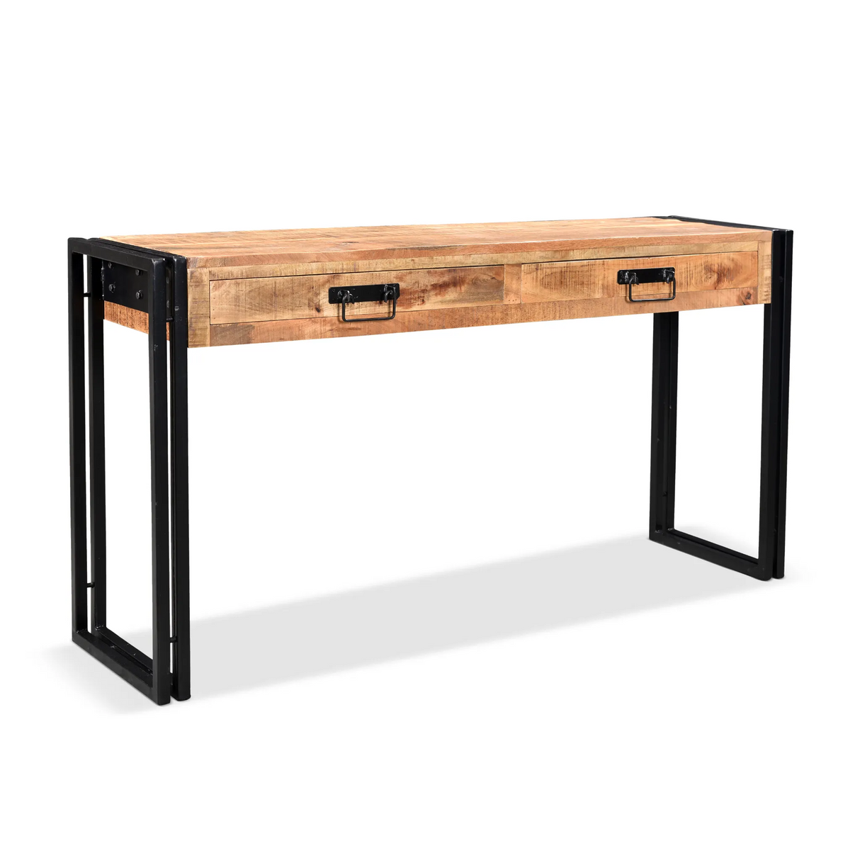 Timbergirl Reclaimed Mango Wood Console Table with Metal Legs-CONSOLE TABLE-Parc Decor
